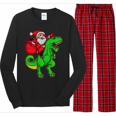 Santa Claus Sweater Dad Christmas Dino Trex Tree Rex Meaningful Gift Long Sleeve Pajama Set