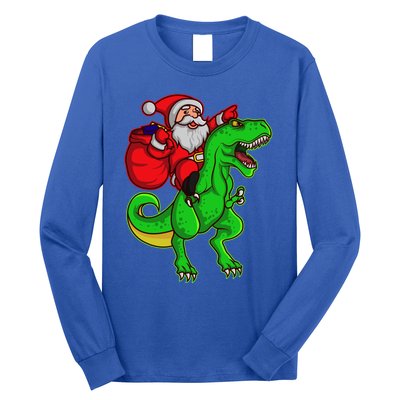 Santa Claus Sweater Dad Christmas Dino Trex Tree Rex Meaningful Gift Long Sleeve Shirt