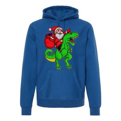 Santa Claus Sweater Dad Christmas Dino Trex Tree Rex Meaningful Gift Premium Hoodie