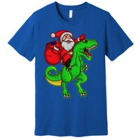 Santa Claus Sweater Dad Christmas Dino Trex Tree Rex Meaningful Gift Premium T-Shirt