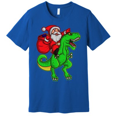 Santa Claus Sweater Dad Christmas Dino Trex Tree Rex Meaningful Gift Premium T-Shirt