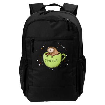 Sloffee Coffee Sloth Funny Sloth Coffee Lover Gift Daily Commute Backpack