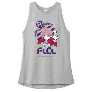 Spaghetti Cute Ladies PosiCharge Tri-Blend Wicking Tank