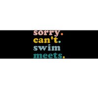 Sorry Can't Swim Meets Funny Retro Swimming Coach Swimmer Bumper Sticker