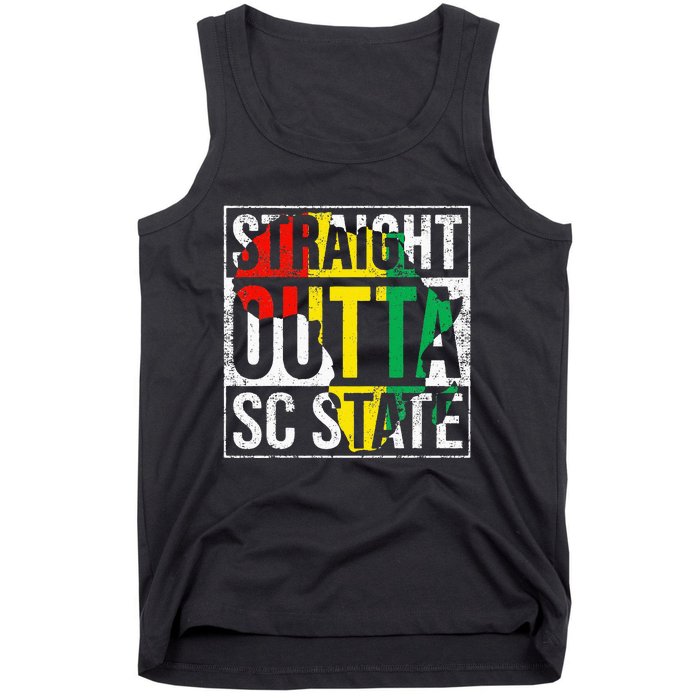 South Carolina SC Vintage State Retro 125th Birthday Tank Top