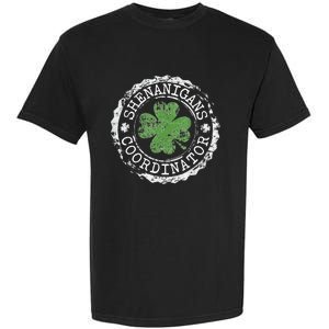 Shenanigans Coordinator Shamrock St. PatrickS Day Garment-Dyed Heavyweight T-Shirt