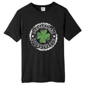 Shenanigans Coordinator Shamrock St. PatrickS Day Tall Fusion ChromaSoft Performance T-Shirt