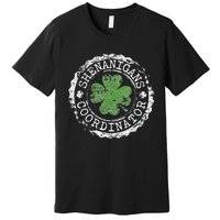 Shenanigans Coordinator Shamrock St. PatrickS Day Premium T-Shirt