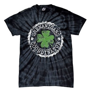 Shenanigans Coordinator Shamrock St. PatrickS Day Tie-Dye T-Shirt