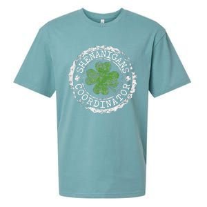 Shenanigans Coordinator Shamrock St. PatrickS Day Sueded Cloud Jersey T-Shirt