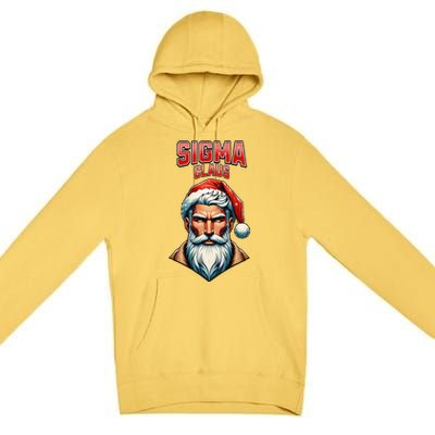 Sigma Claus Santa Brainrot Christmas Funny Premium Pullover Hoodie