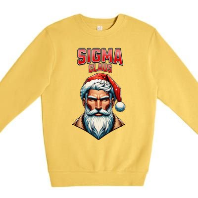 Sigma Claus Santa Brainrot Christmas Funny Premium Crewneck Sweatshirt