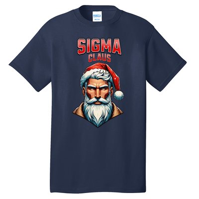 Sigma Claus Santa Brainrot Christmas Funny Tall T-Shirt