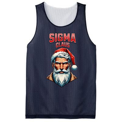 Sigma Claus Santa Brainrot Christmas Funny Mesh Reversible Basketball Jersey Tank