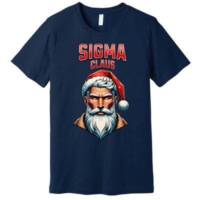 Sigma Claus Santa Brainrot Christmas Funny Premium T-Shirt