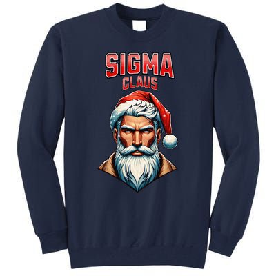 Sigma Claus Santa Brainrot Christmas Funny Tall Sweatshirt