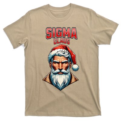 Sigma Claus Santa Brainrot Christmas Funny T-Shirt