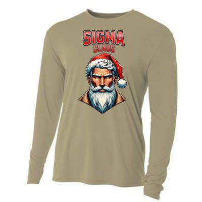 Sigma Claus Santa Brainrot Christmas Funny Cooling Performance Long Sleeve Crew