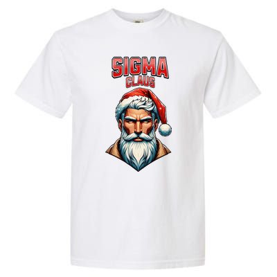 Sigma Claus Santa Brainrot Christmas Funny Garment-Dyed Heavyweight T-Shirt