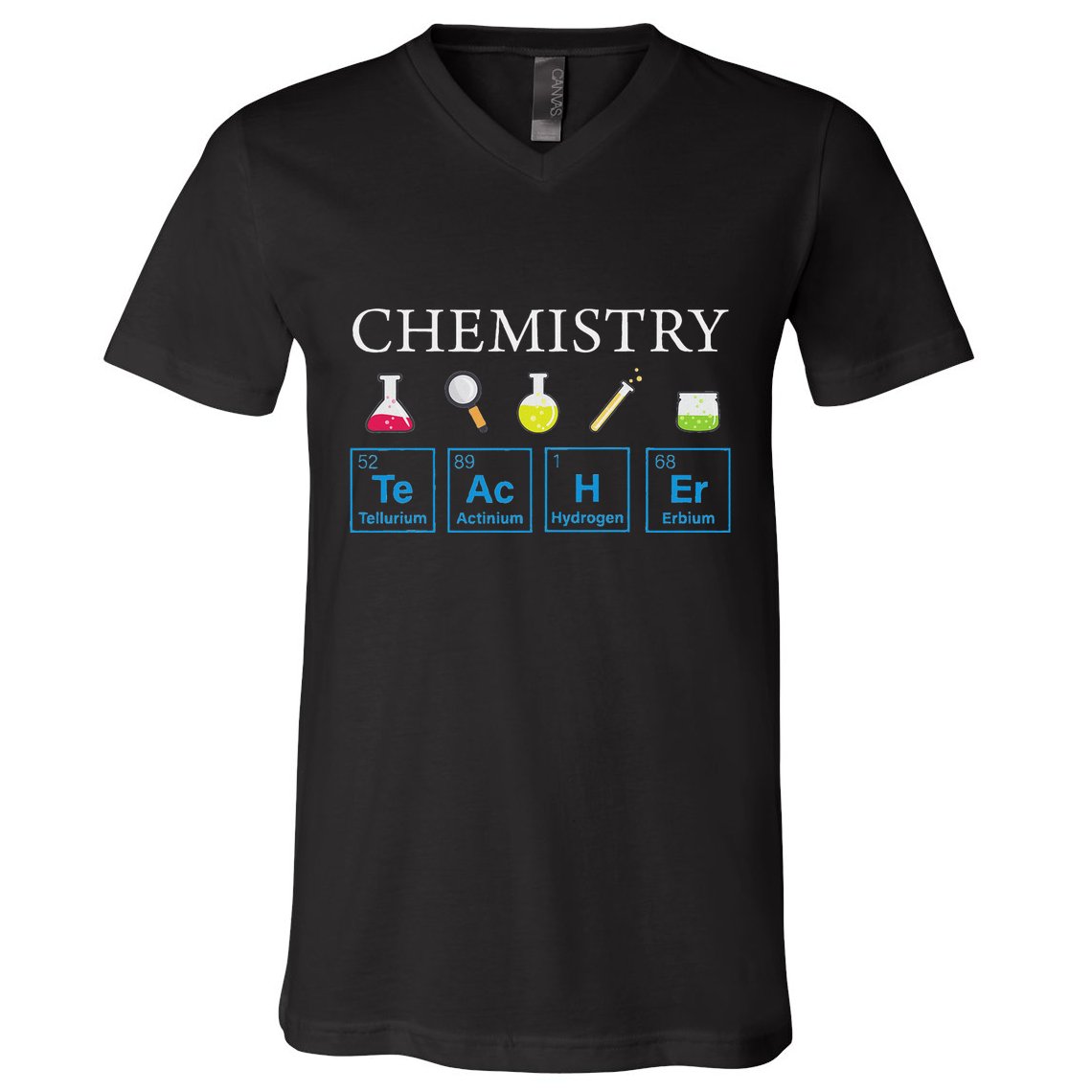 Science Chemical Symbol Chemistry Teacher V-Neck T-Shirt