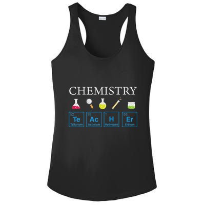 Science Chemical Symbol Chemistry Teacher Ladies PosiCharge Competitor Racerback Tank