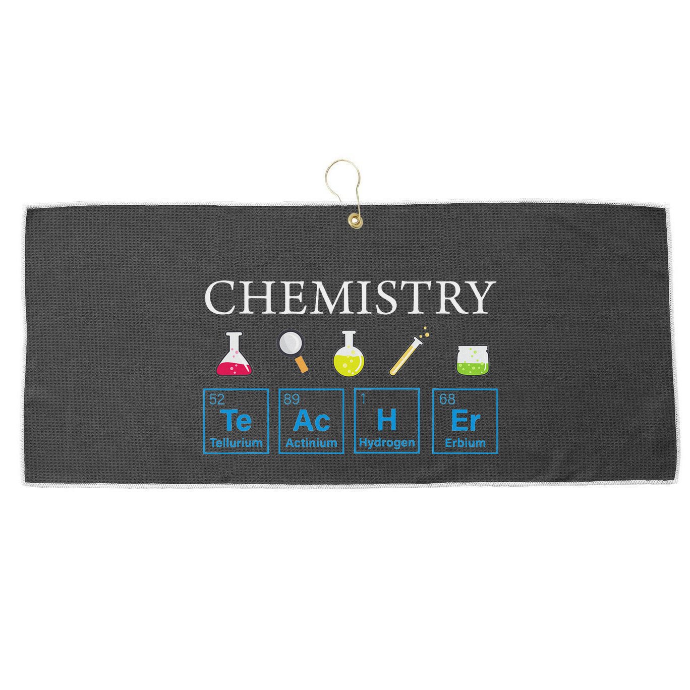 Science Chemical Symbol Chemistry Teacher Large Microfiber Waffle Golf Towel