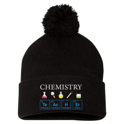 Science Chemical Symbol Chemistry Teacher Pom Pom 12in Knit Beanie