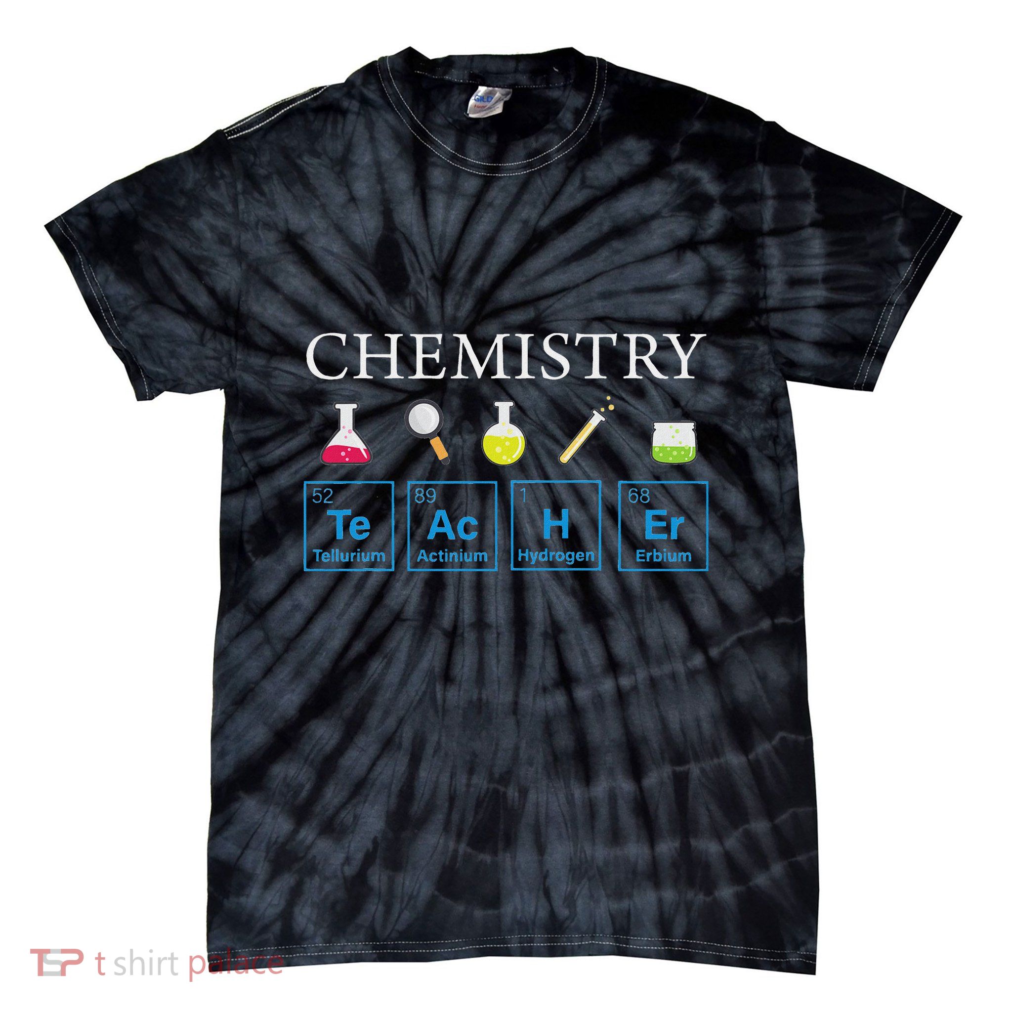 Science Chemical Symbol Chemistry Teacher Tie-Dye T-Shirt