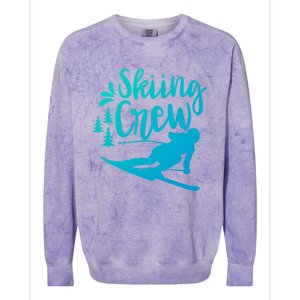 Skiing Crew Ski Winter Sports Skier Skiers Cute Gift Colorblast Crewneck Sweatshirt