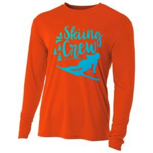 Skiing Crew Ski Winter Sports Skier Skiers Cute Gift Cooling Performance Long Sleeve Crew