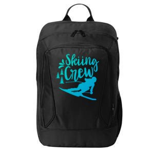 Skiing Crew Ski Winter Sports Skier Skiers Cute Gift City Backpack