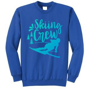 Skiing Crew Ski Winter Sports Skier Skiers Cute Gift Tall Sweatshirt