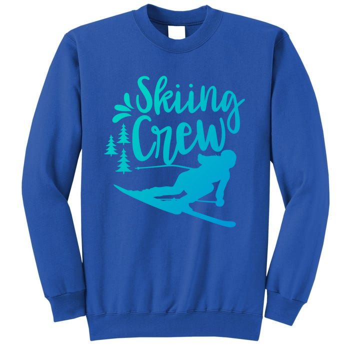 Skiing Crew Ski Winter Sports Skier Skiers Cute Gift Tall Sweatshirt