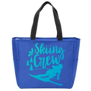 Skiing Crew Ski Winter Sports Skier Skiers Cute Gift Zip Tote Bag