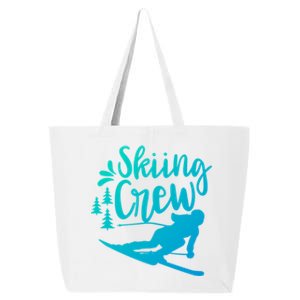 Skiing Crew Ski Winter Sports Skier Skiers Cute Gift 25L Jumbo Tote