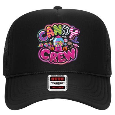 Sweetie Candy Squad Candy Land Candy Crew Halloween Pumpkins High Crown Mesh Back Trucker Hat