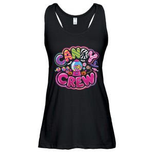 Sweetie Candy Squad Candy Land Candy Crew Halloween Pumpkins Ladies Essential Flowy Tank