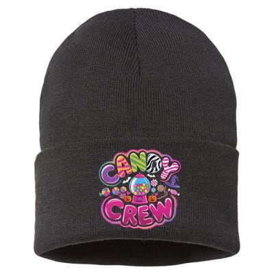 Sweetie Candy Squad Candy Land Candy Crew Halloween Pumpkins Sustainable Knit Beanie