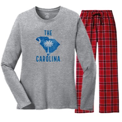 South Carolina Women's Long Sleeve Flannel Pajama Set 