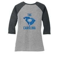 South Carolina Women's Tri-Blend 3/4-Sleeve Raglan Shirt