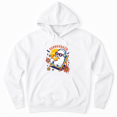 Summerween Cute Spooky Summer Ghost Halloween Lover Hoodie