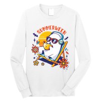 Summerween Cute Spooky Summer Ghost Halloween Lover Long Sleeve Shirt