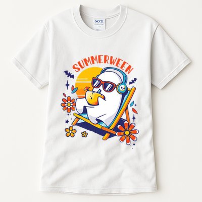 Summerween Cute Spooky Summer Ghost Halloween Lover Tall T-Shirt