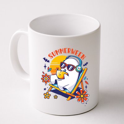 Summerween Cute Spooky Summer Ghost Halloween Lover Mug
