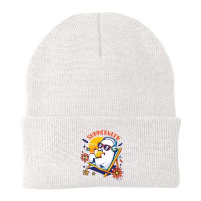 Summerween Cute Spooky Summer Ghost Halloween Lover Beanie