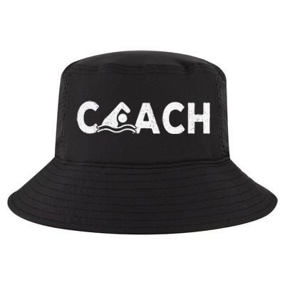 Swim Coach Swimming Coach Swim Teacher Swimmer Retro Cool Comfort Performance Bucket Hat