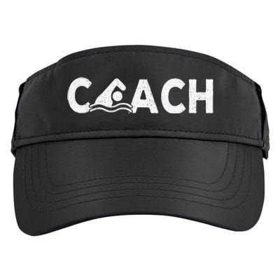 Swim Coach Swimming Coach Swim Teacher Swimmer Retro Adult Drive Performance Visor