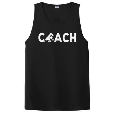 Swim Coach Swimming Coach Swim Teacher Swimmer Retro PosiCharge Competitor Tank