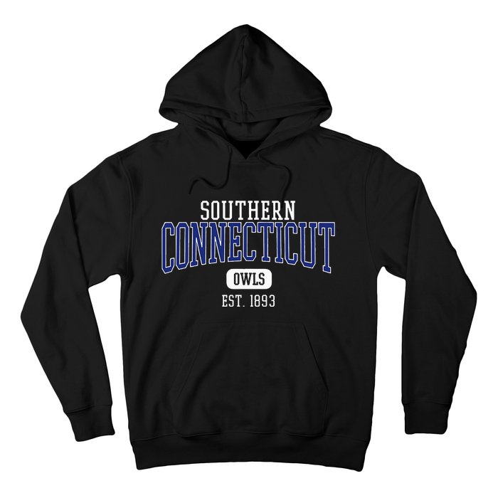 S.O.U.T.H.E.R.N .C.O.N.N.E.C.T.I.C.U.T State Owls Est. Date Hoodie