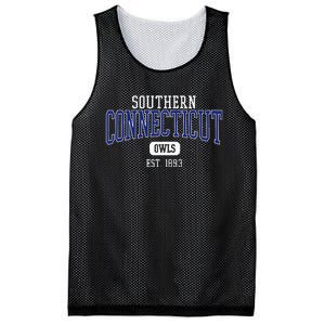 S.O.U.T.H.E.R.N .C.O.N.N.E.C.T.I.C.U.T State Owls Est. Date Mesh Reversible Basketball Jersey Tank